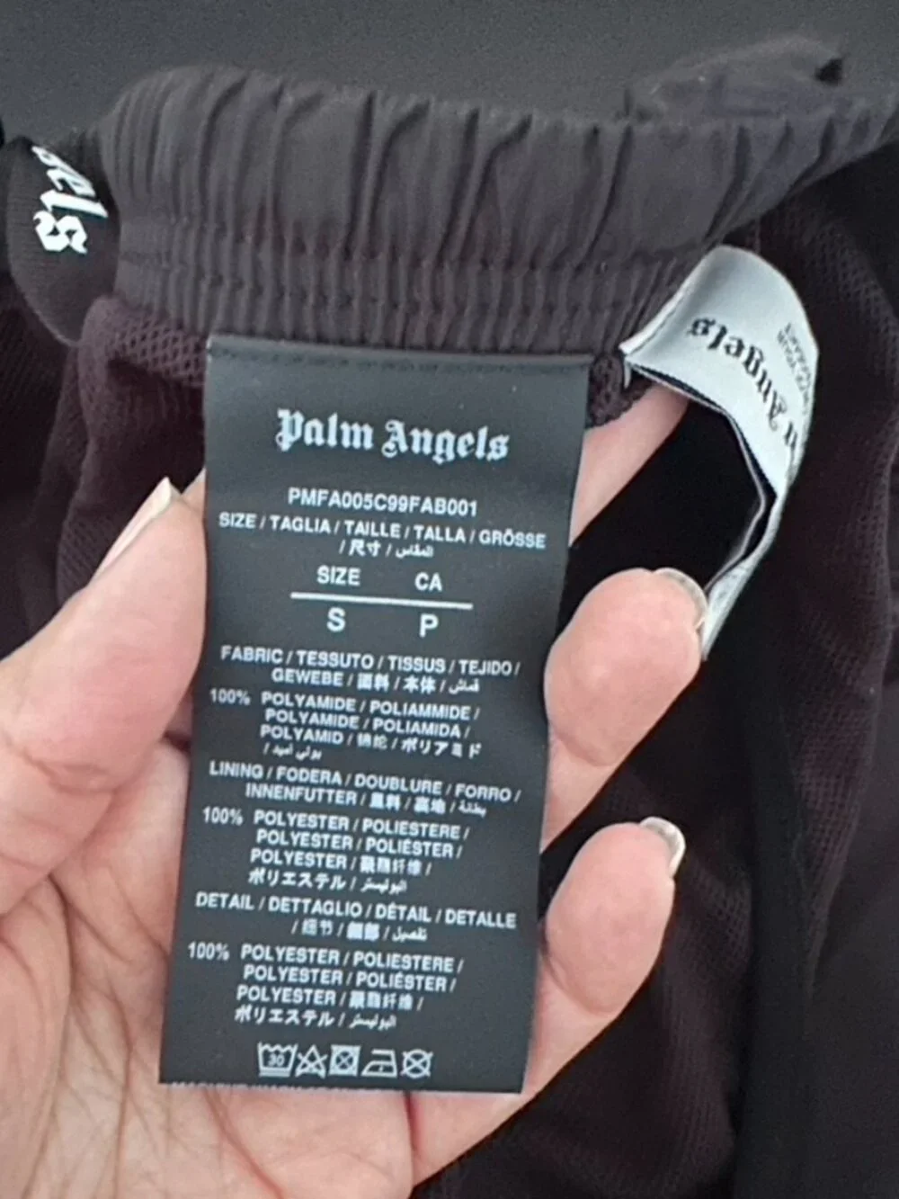 Palm Angels Curved Logo Swim Shorts Size S NEW